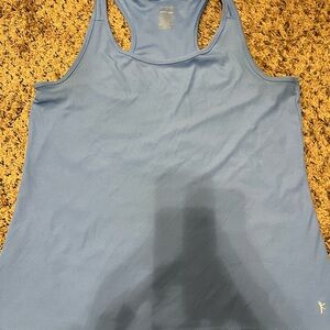 Danskin Light Blue Women's Tank Top (Fitted)